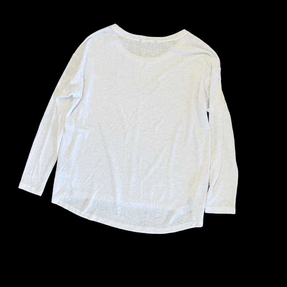 Women’s Banana Republic Lightweight White Cotton Pullover Top Tunic Size Medium - Picture 2 of 5